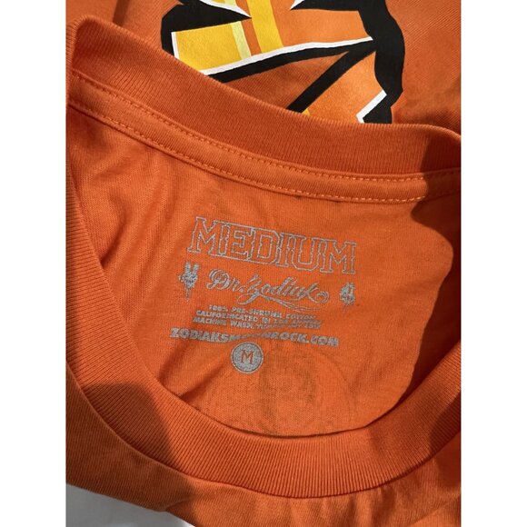Dr. Zodiak Kodiak Cannabis T-Shirt in Orange - Picture 3 of 3
